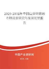 2025-2031年中國(guó)山葵研磨器市場(chǎng)調(diào)查研究與發(fā)展前景報(bào)告