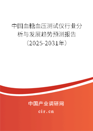 中國血糖血壓測試儀行業(yè)分析與發(fā)展趨勢預(yù)測報告（2025-2031年）