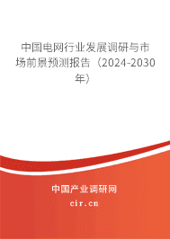 中國電網行業(yè)發(fā)展調研與市場前景預測報告(2024-2030年) 中國電網行業(yè)發(fā)展調研與市場前景預測報告(2024-2030年)