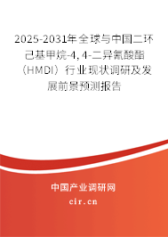 2025-2031年全球與中國二環(huán)己基甲烷-4, 4-二異氰酸酯（HMDI）行業(yè)現(xiàn)狀調研及發(fā)展前景預測報告