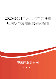 2025-2031年河北汽車飾件市場現(xiàn)狀與發(fā)展趨勢研究報告 2025-2031年河北汽車飾件市場現(xiàn)狀與發(fā)展趨勢研究報告