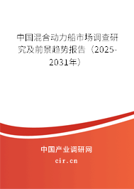 中國混合動力船市場調(diào)查研究及前景趨勢報告（2025-2031年）