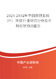 2025-2031年中國聚酰亞胺（PI）薄膜行業(yè)研究分析及市場前景預(yù)測報(bào)告