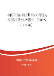 中國礦渣棉行業(yè)現(xiàn)狀調(diào)研與發(fā)展趨勢分析報(bào)告（2025-2031年）