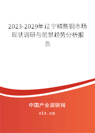 2023-2029年遼寧精煉銅市場現(xiàn)狀調研與前景趨勢分析報告