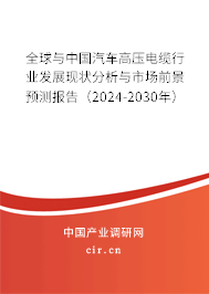 全球與中國汽車高壓電纜行業(yè)發(fā)展現(xiàn)狀分析與市場前景預(yù)測報告（2024-2030年）