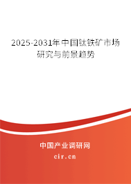 2025-2031年中國鈦鐵礦市場研究與前景趨勢(shì)