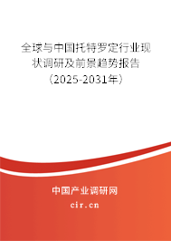 全球與中國托特羅定行業(yè)現狀調研及前景趨勢報告（2025-2031年）