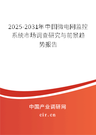 2025-2031年中國(guó)微電網(wǎng)監(jiān)控系統(tǒng)市場(chǎng)調(diào)查研究與前景趨勢(shì)報(bào)告