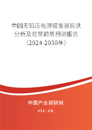 中國無鉛壓電薄膜發(fā)展現(xiàn)狀分析及前景趨勢預測報告（2024-2030年）