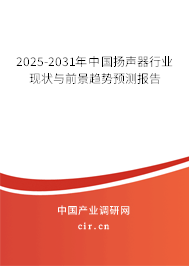 2025-2031年中國揚聲器行業(yè)現(xiàn)狀與前景趨勢預測報告 2025-2031年中國揚聲器行業(yè)現(xiàn)狀與前景趨勢預測報告