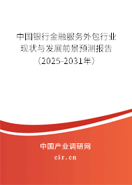 中國銀行金融服務外包行業(yè)現(xiàn)狀與發(fā)展前景預測報告（2025-2031年）