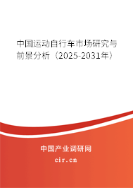 中國運(yùn)動自行車市場研究與前景分析（2024-2030年）