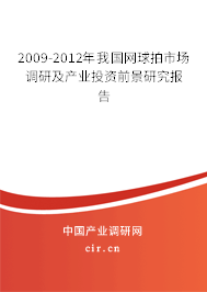 2009-2012年我國網球拍市場調研及產業(yè)投資前景研究報告