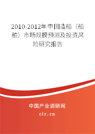 2010-2012年中國造船（船舶）市場規(guī)模預(yù)測及投資風(fēng)險研究報告