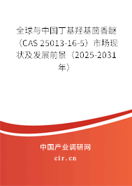 全球與中國丁基羥基茴香醚（CAS 25013-16-5）市場現狀及發(fā)展前景（2025-2031年）