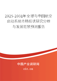 2025-2031年全球與中國航空啟動系統市場現狀研究分析與發(fā)展前景預測報告