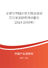 全球與中國井泵市場調(diào)查研究與發(fā)展趨勢預(yù)測報告（2024-2030年）