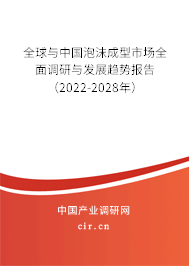 全球與中國泡沫成型市場全面調(diào)研與發(fā)展趨勢報告（2022-2028年）