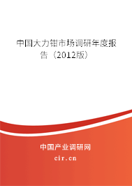 中國大力鉗市場調(diào)研年度報告（2012版）