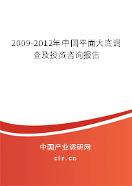 2009-2012年中國平面大底調(diào)查及投資咨詢報(bào)告