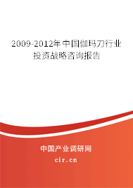 2009-2012年中國(guó)伽瑪?shù)缎袠I(yè)投資戰(zhàn)略咨詢報(bào)告