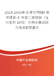 2024-2030年全球與中國4-苯甲?；?4′-甲基二苯硫醚（光引發(fā)劑 BMS）市場全面調(diào)研與發(fā)展趨勢報告