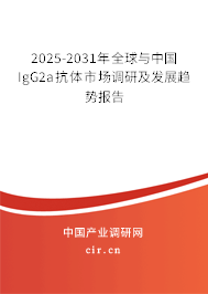 2025-2031年全球與中國IgG2a抗體市場調(diào)研及發(fā)展趨勢報告