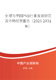 全球與中國(guó)PVB行業(yè)發(fā)展研究及市場(chǎng)前景報(bào)告（2025-2031年）