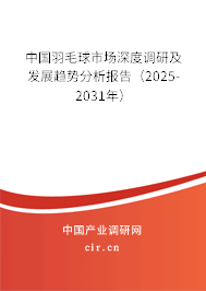 中國羽毛球市場深度調(diào)研及發(fā)展趨勢分析報告(2025-2031年) 中國羽毛球市場深度調(diào)研及發(fā)展趨勢分析報告(2025-2031年)