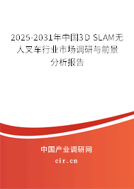 2025-2031年中國3D SLAM無人叉車行業(yè)市場(chǎng)調(diào)研與前景分析報(bào)告