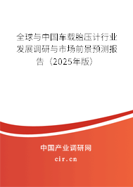 全球與中國車載胎壓計行業(yè)發(fā)展調(diào)研與市場前景預(yù)測報告（2025年版）