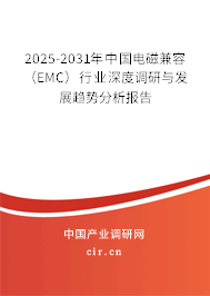 2025-2031年中國電磁兼容（EMC）行業(yè)深度調(diào)研與發(fā)展趨勢分析報告