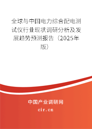 全球與中國(guó)電力綜合配電測(cè)試儀行業(yè)現(xiàn)狀調(diào)研分析及發(fā)展趨勢(shì)預(yù)測(cè)報(bào)告（2025年版）
