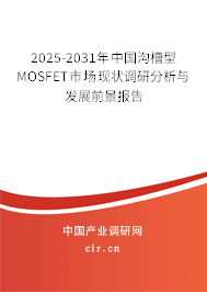 2025-2031年中國(guó)溝槽型MOSFET市場(chǎng)現(xiàn)狀調(diào)研分析與發(fā)展前景報(bào)告