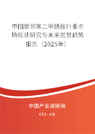 中國聚鄰苯二甲酰胺行業(yè)市場(chǎng)現(xiàn)狀研究與未來前景趨勢(shì)報(bào)告（2025年）