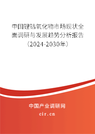 中國鋰鈷氧化物市場現(xiàn)狀全面調(diào)研與發(fā)展趨勢分析報告（2024-2030年）