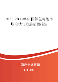 2025-2031年中國鎳氫電池市場現(xiàn)狀與發(fā)展前景報告