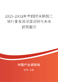 2025-2031年中國(guó)帕米膦酸二鈉行業(yè)發(fā)展深度調(diào)研與未來(lái)趨勢(shì)報(bào)告