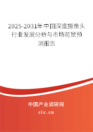 2025-2031年中國深度攝像頭行業(yè)發(fā)展分析與市場前景預測報告