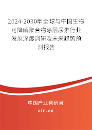2024-2030年全球與中國生物可降解聚合物涂層尿素行業(yè)發(fā)展深度調(diào)研及未來趨勢預(yù)測報(bào)告