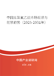 中國五氯氟乙烷市場現(xiàn)狀與前景趨勢（2025-2031年）