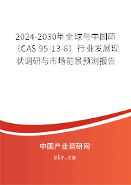 2024-2030年全球與中國茚（CAS 95-13-6）行業(yè)發(fā)展現(xiàn)狀調研與市場前景預測報告