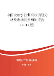 中國玻璃水行業(yè)現(xiàn)狀調(diào)研分析及市場前景預測報告（2017版）