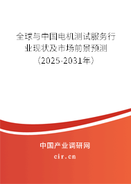 全球與中國電機測試服務(wù)行業(yè)現(xiàn)狀及市場前景預測（2025-2031年）