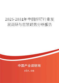 2025-2031年中國焊釘行業(yè)發(fā)展調研與前景趨勢分析報告
