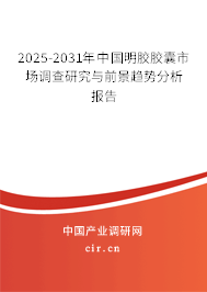 2024-2030年中國明膠膠囊市場調(diào)查研究與前景趨勢分析報告
