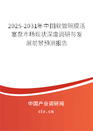 2025-2031年中國軟管隔膜活塞泵市場現(xiàn)狀深度調(diào)研與發(fā)展前景預(yù)測報(bào)告