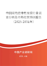 中國雙向拉伸尼龍膜行業(yè)調(diào)查分析及市場(chǎng)前景預(yù)測(cè)報(bào)告（2025-2031年）