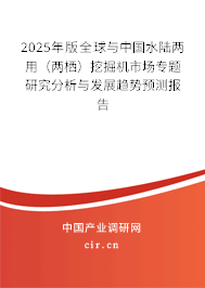 2025年版全球與中國水陸兩用（兩棲）挖掘機市場專題研究分析與發(fā)展趨勢預測報告